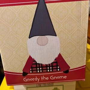 Gnordy the Gnome Red and Black Decor